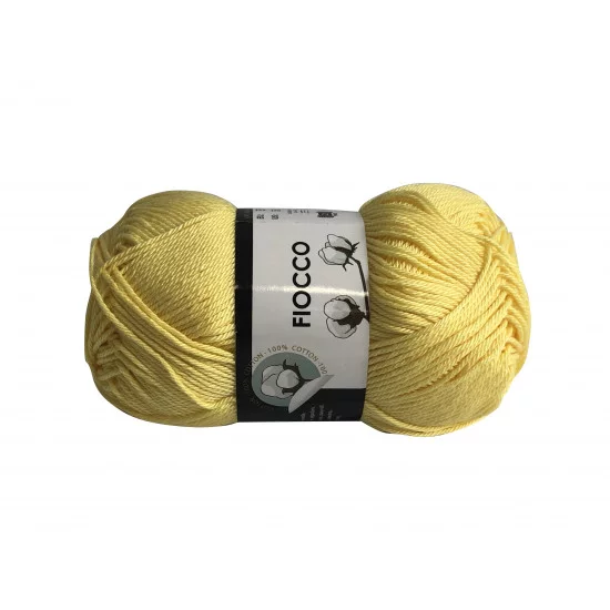 Filato di Cotone Fiocco Giallo 250gr TreSfere Uncinetto Maglia